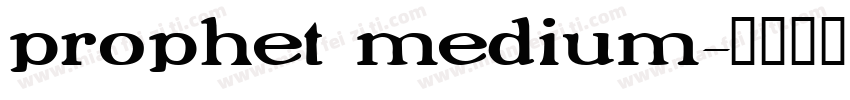 prophet medium字体转换